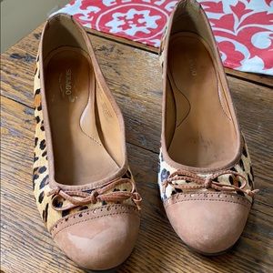 Sebago animal print wedges